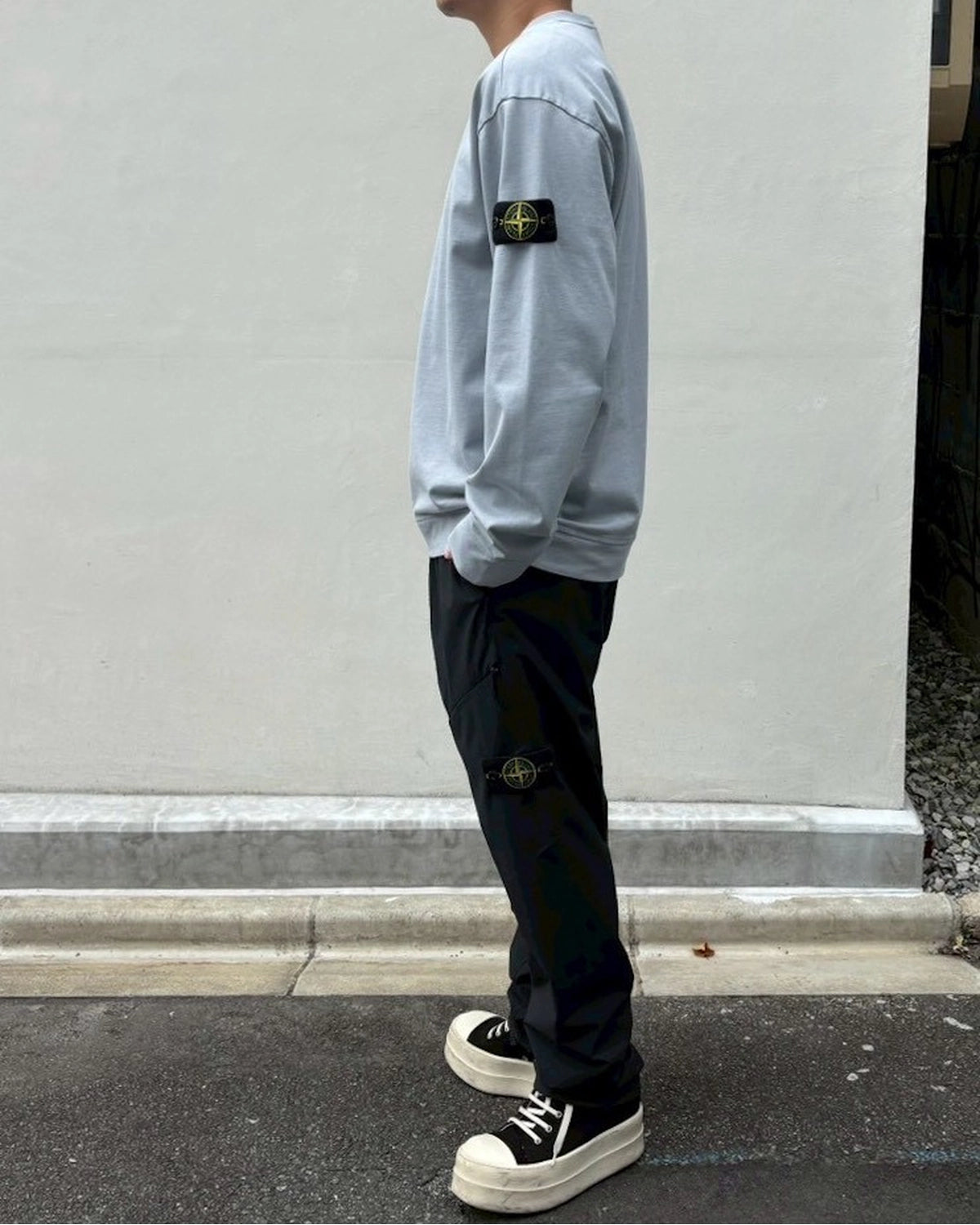 STONE ISLAND / HEAVY ORGANIC COTTON JERSEY (L2S156100057S0B50)