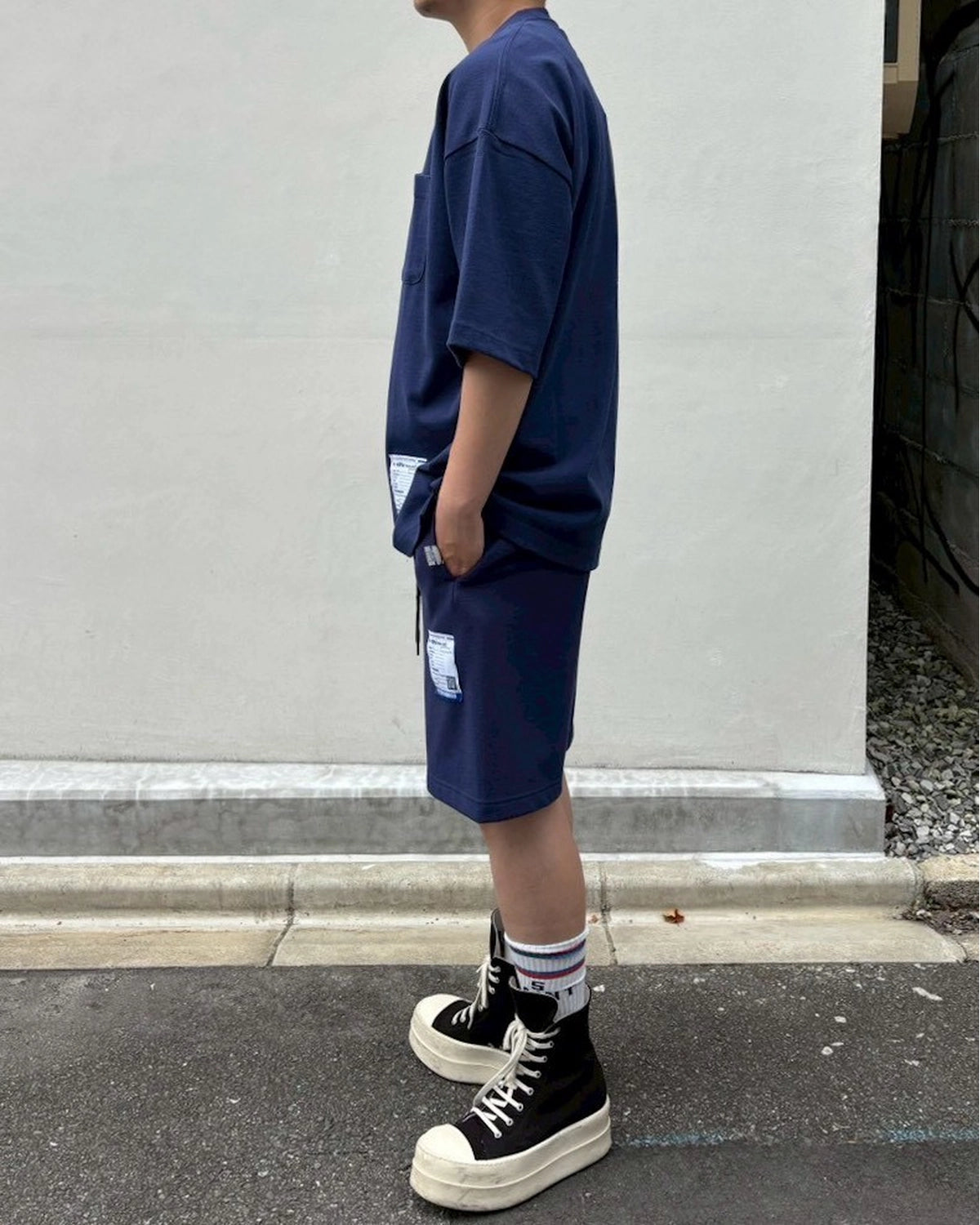 Maison MIHARA YASUHIRO in・stru(men-tal). / Heavy Weight Jersey Pocket T-shirt (I17TS537)