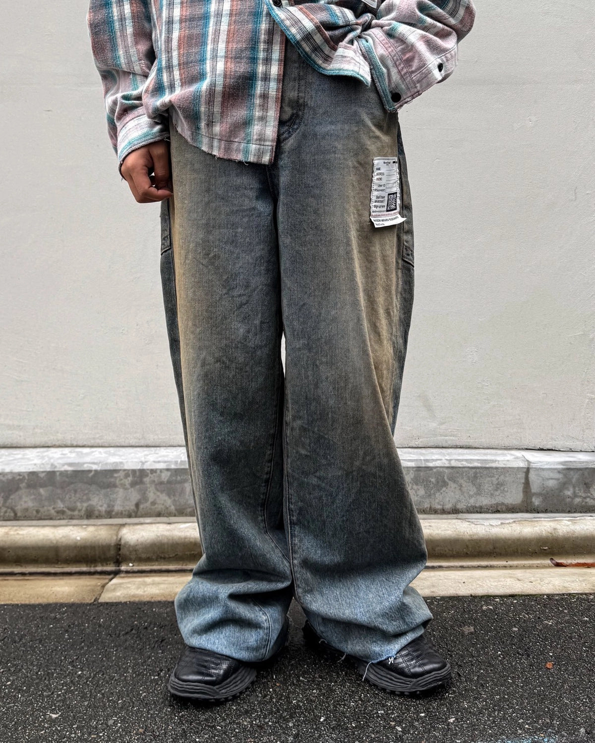 Maison MIHARA YASUHIRO / Amateur Sewn Like Wide Denim Pants -Women's- (K17PT352)