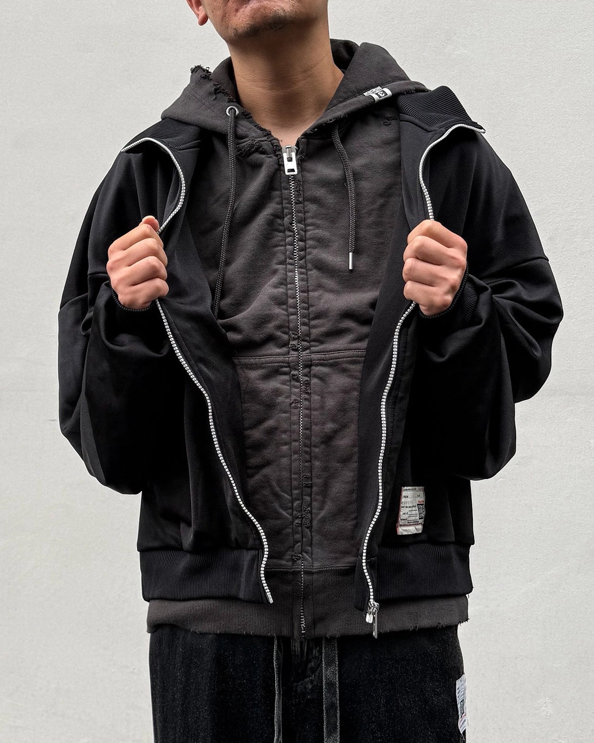 Maison MIHARA YASUHIRO / Shifted Layer Track Jacket (A17PK581)