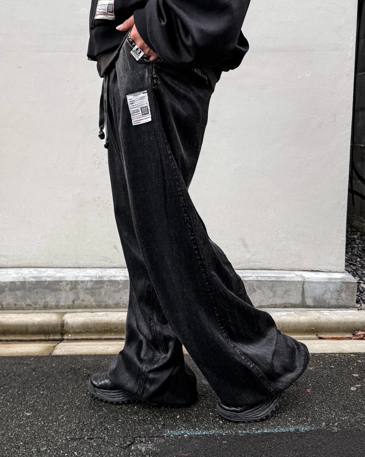 Maison MIHARA YASUHIRO / SATIN TRAUSERS -Women's- (K17PT402)