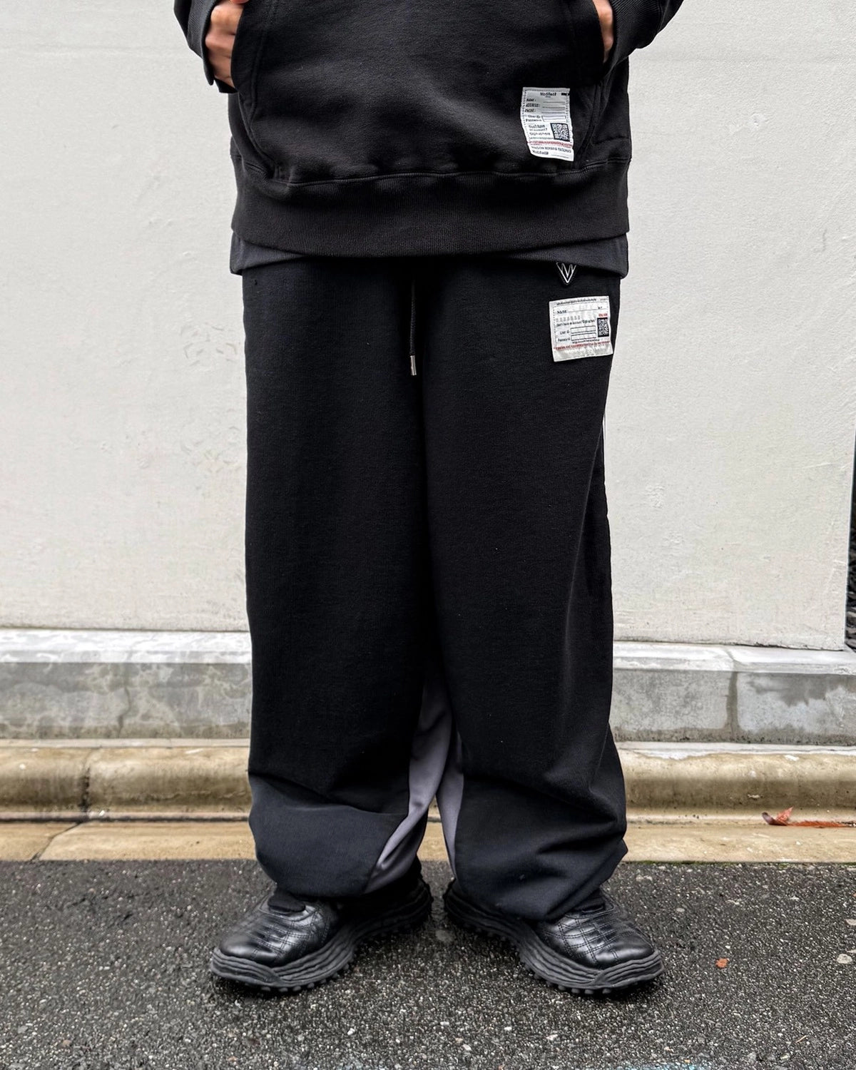 Maison MIHARA YASUHIRO / Track Pants Combined Sweat Pants (A17PT572)