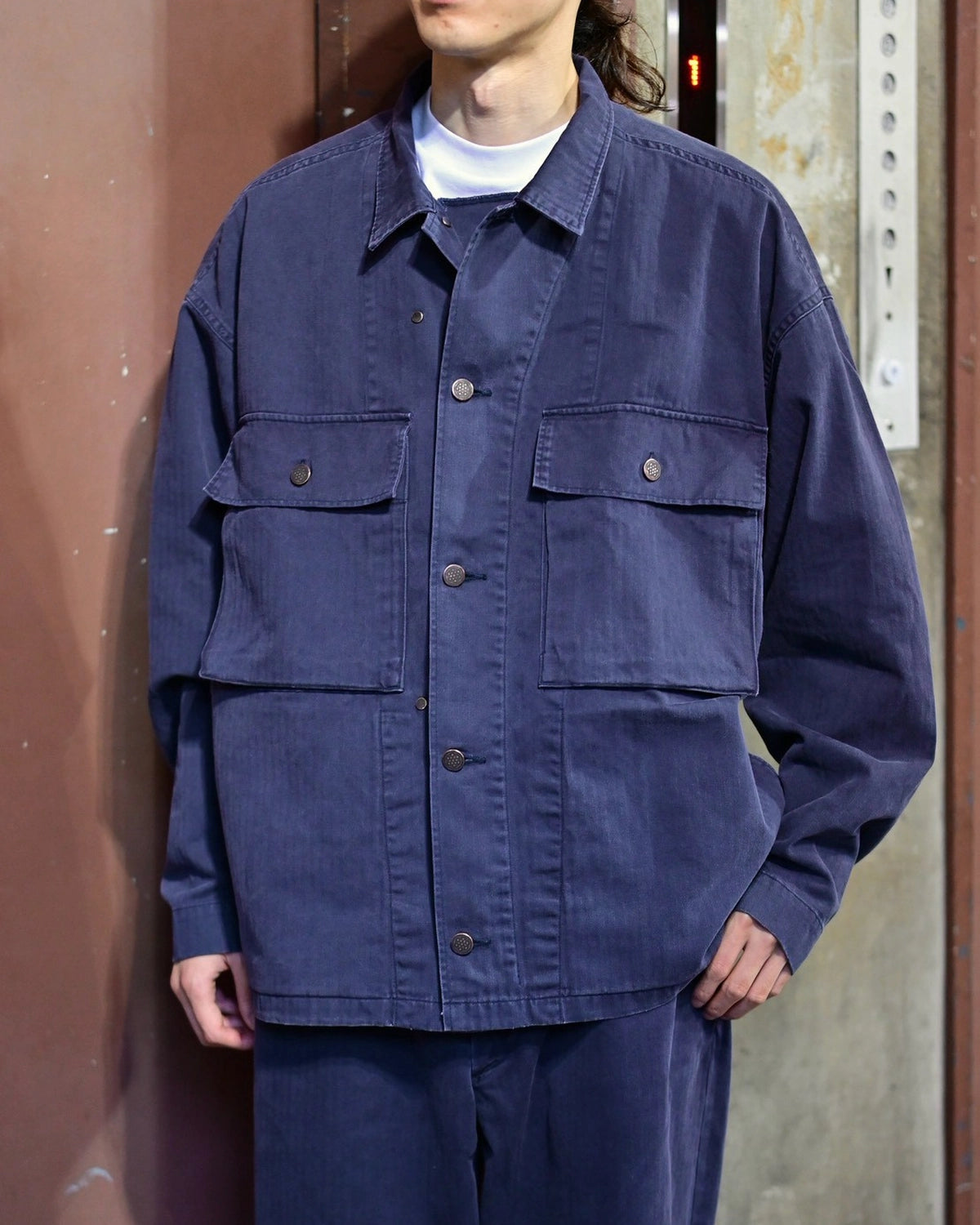 N.HOOLYWOOD TEST PRODUCT EXCHANGE SERVICE / HERRINGBONE TWILL JACKET (9262-BL06-008)