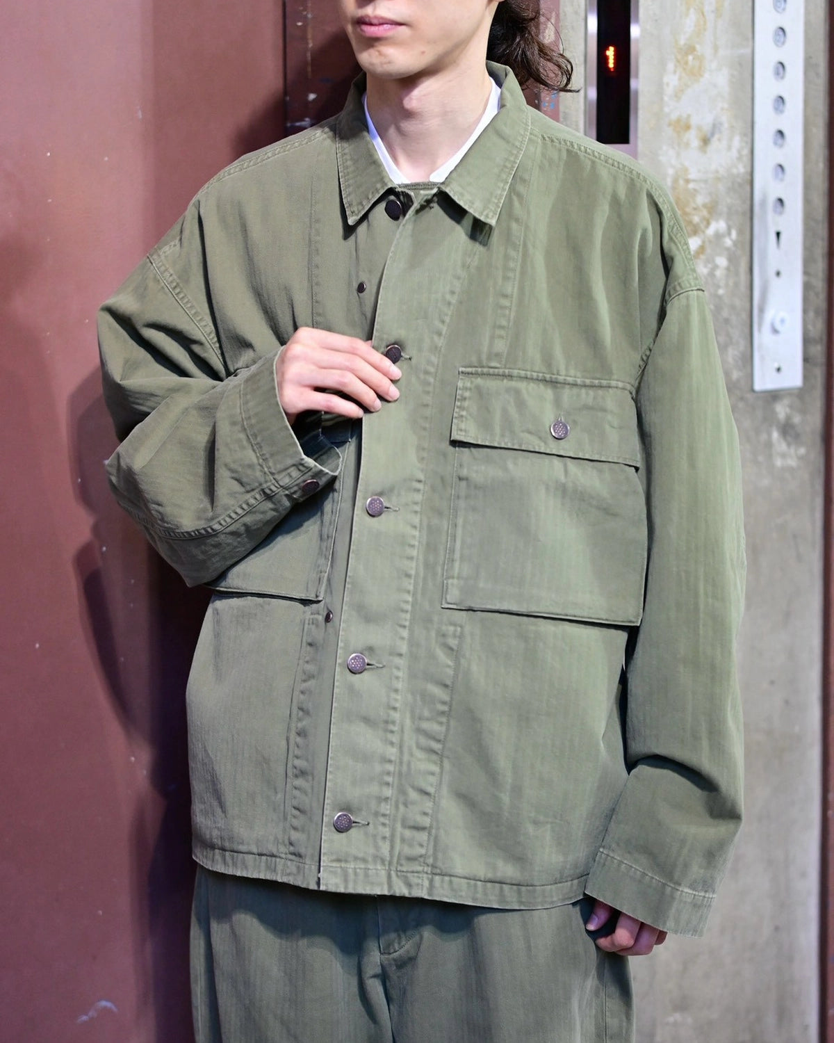 N.HOOLYWOOD TEST PRODUCT EXCHANGE SERVICE / HERRINGBONE TWILL JACKET (9262-BL06-008)