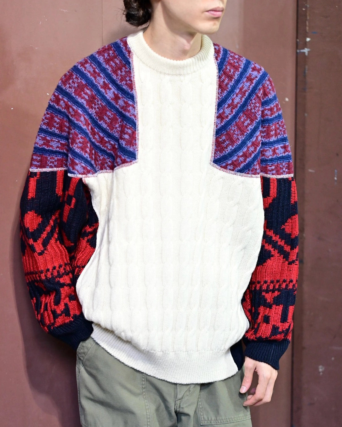 N.HOOLYWOOD COMPILE / NORDIC PATTERN KNIT (2262-KT20-030)