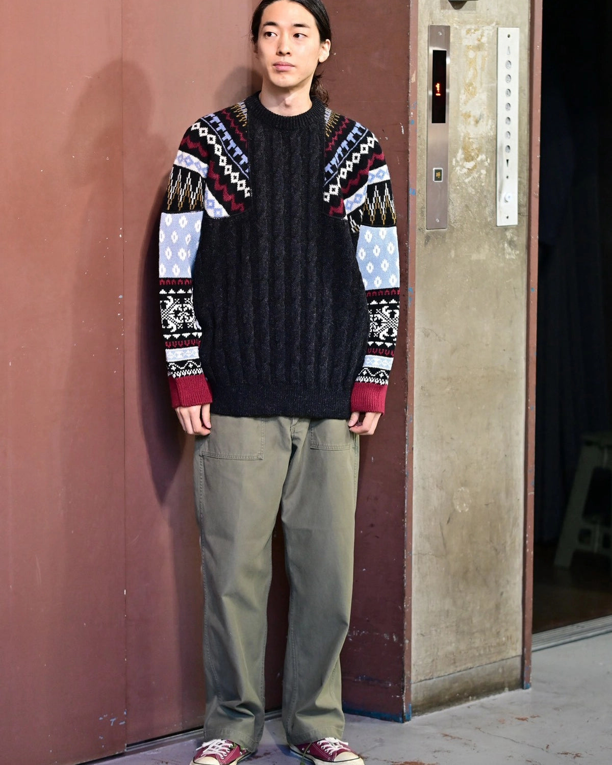 N.HOOLYWOOD COMPILE / NORDIC PATTERN KNIT (2262-KT20-030)