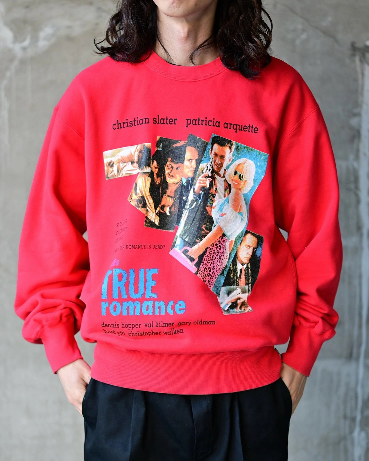 WACKO MARIA × TRUE ROMANCE / WASHED HEAVY WEIGHT SWEAT SHIRT (TR-WM-SS02)