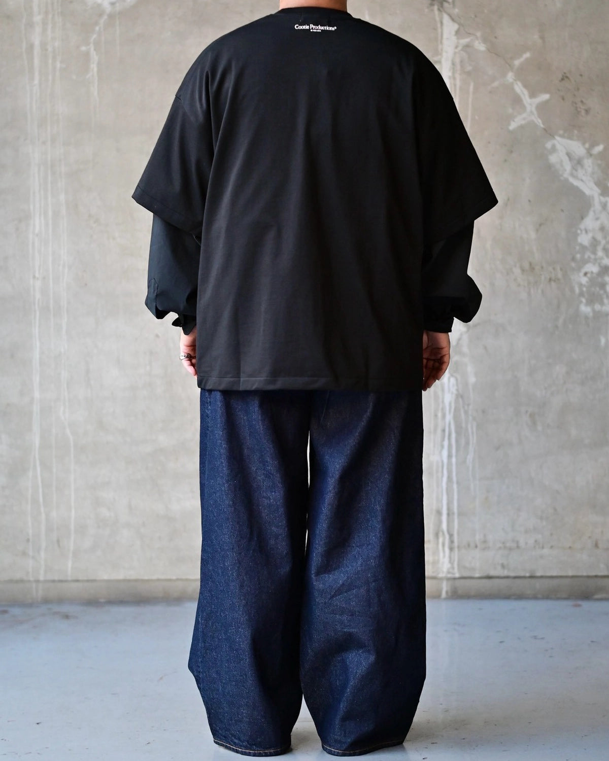 COOTIE PRODUCTIONS / Spanish Pima Layered Sleeve Boxy L/S Tee (CTE-26A303)