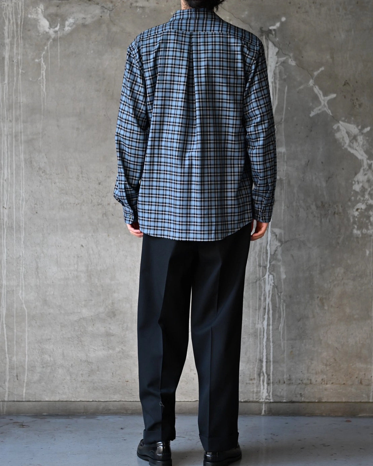 MARKAWARE / Organic Wool Viyella / Zip Shirt (A26C17SH03C)