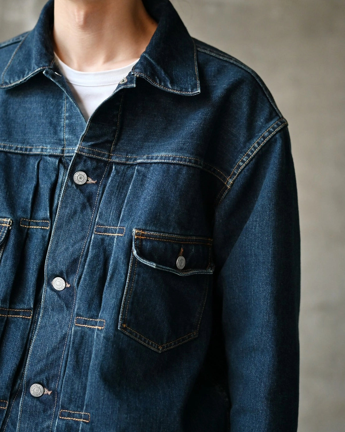 CIOTA / Double Pocket Denim Jacket (JKLM-302-PIDEBL)