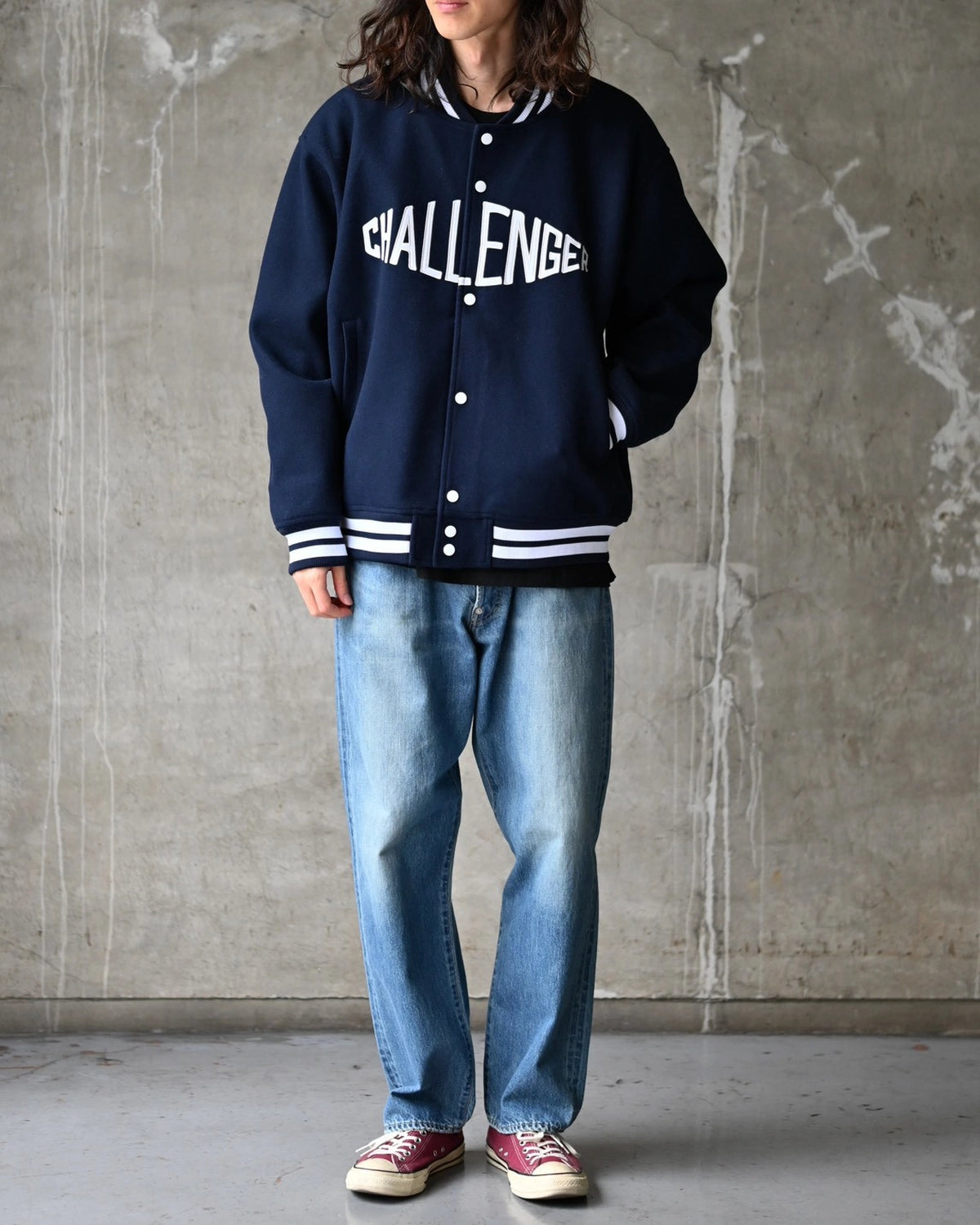 CHALLENGER / LOGO MELTON STADIUM JACKET (CLG-JK 026-013)