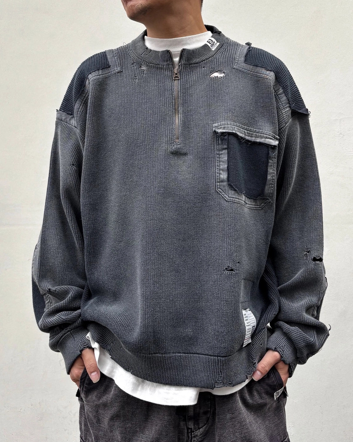 Maison MIHARA YASUHIRO / Sun Faded Like Knit Sweater (J17SW702)