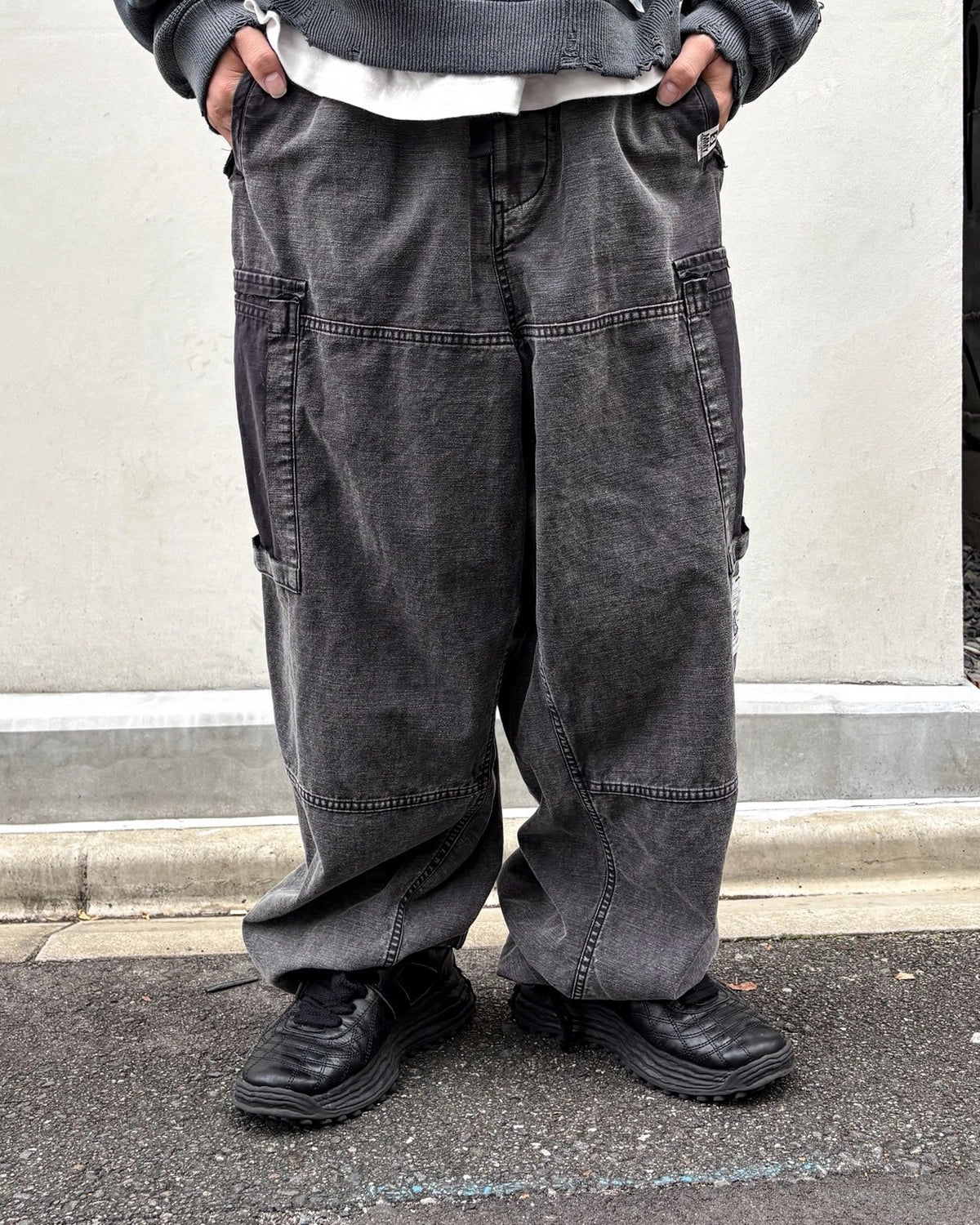 Maison MIHARA YASUHIRO / Cotton Satin Cargo Pants (J17PT172)