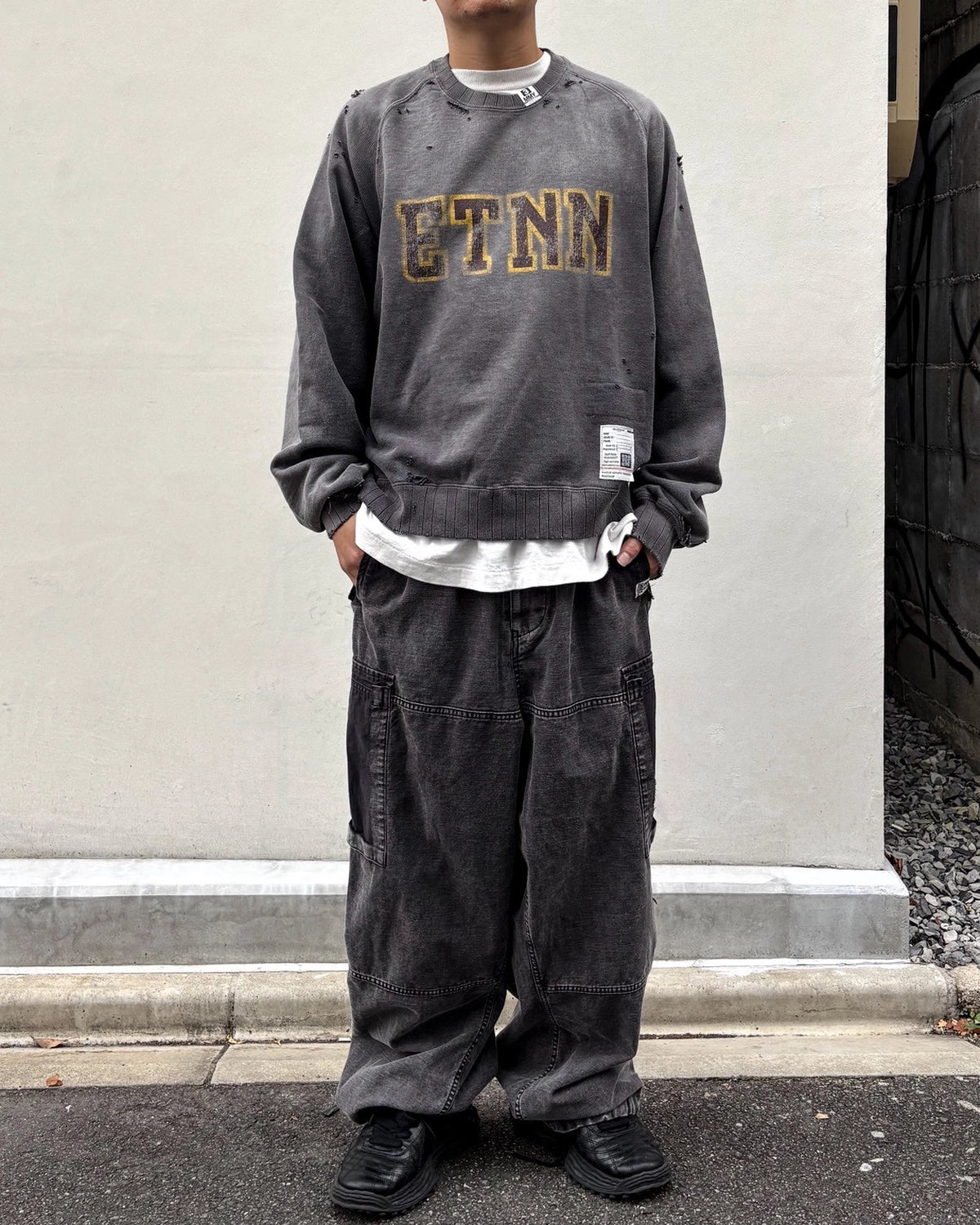 Maison MIHARA YASUHIRO / Sun Faded Like Sweatshirt (J17PO723)