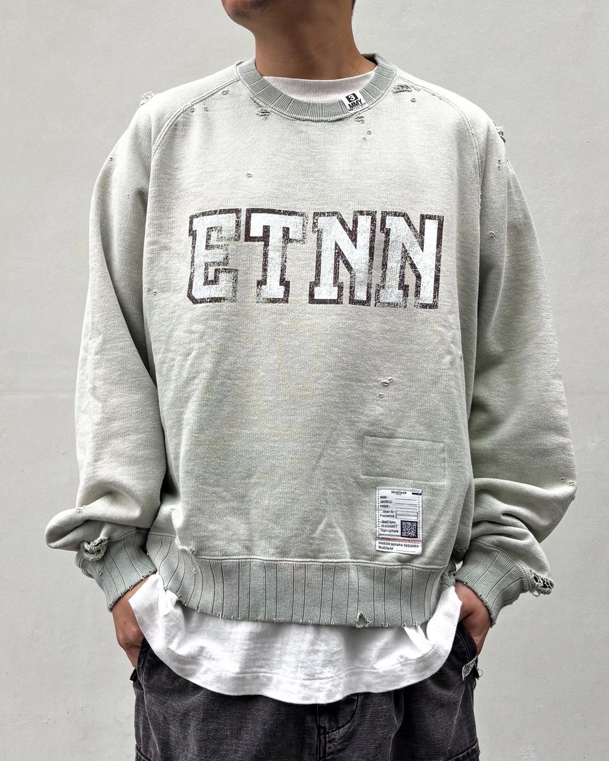 Maison MIHARA YASUHIRO / Sun Faded Like Sweatshirt (J17PO723)