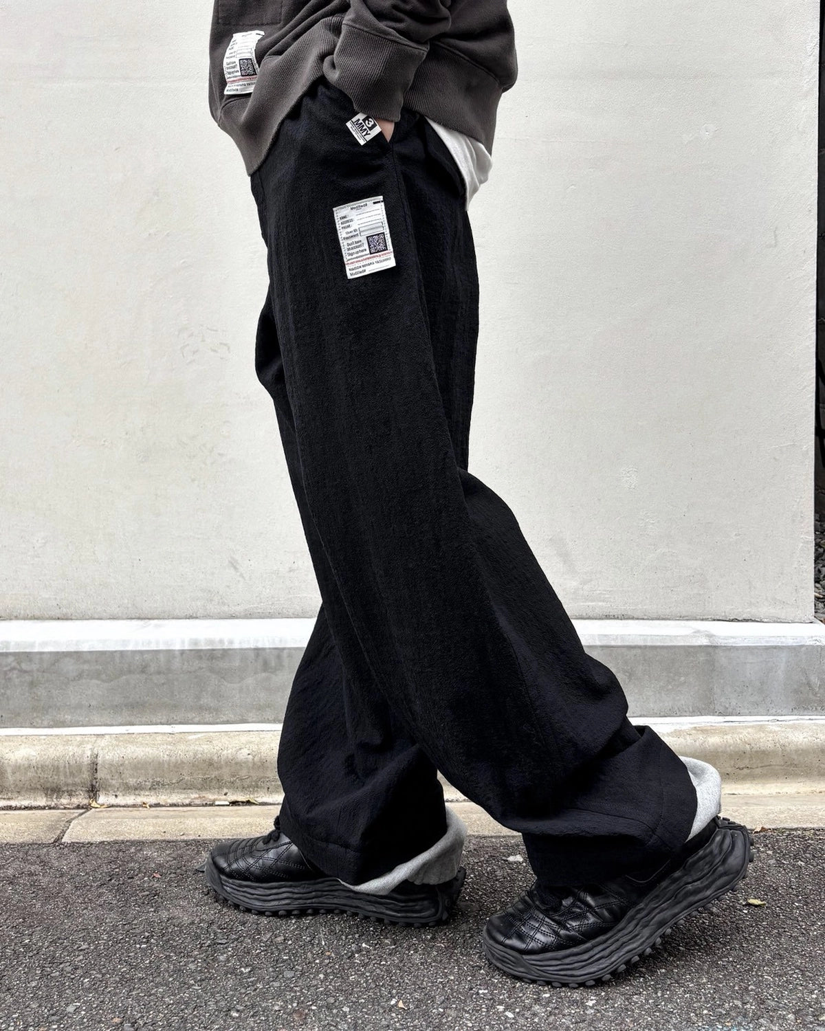 Maison MIHARA YASUHIRO / Sweat Layered Wool Pants (J17PT132)