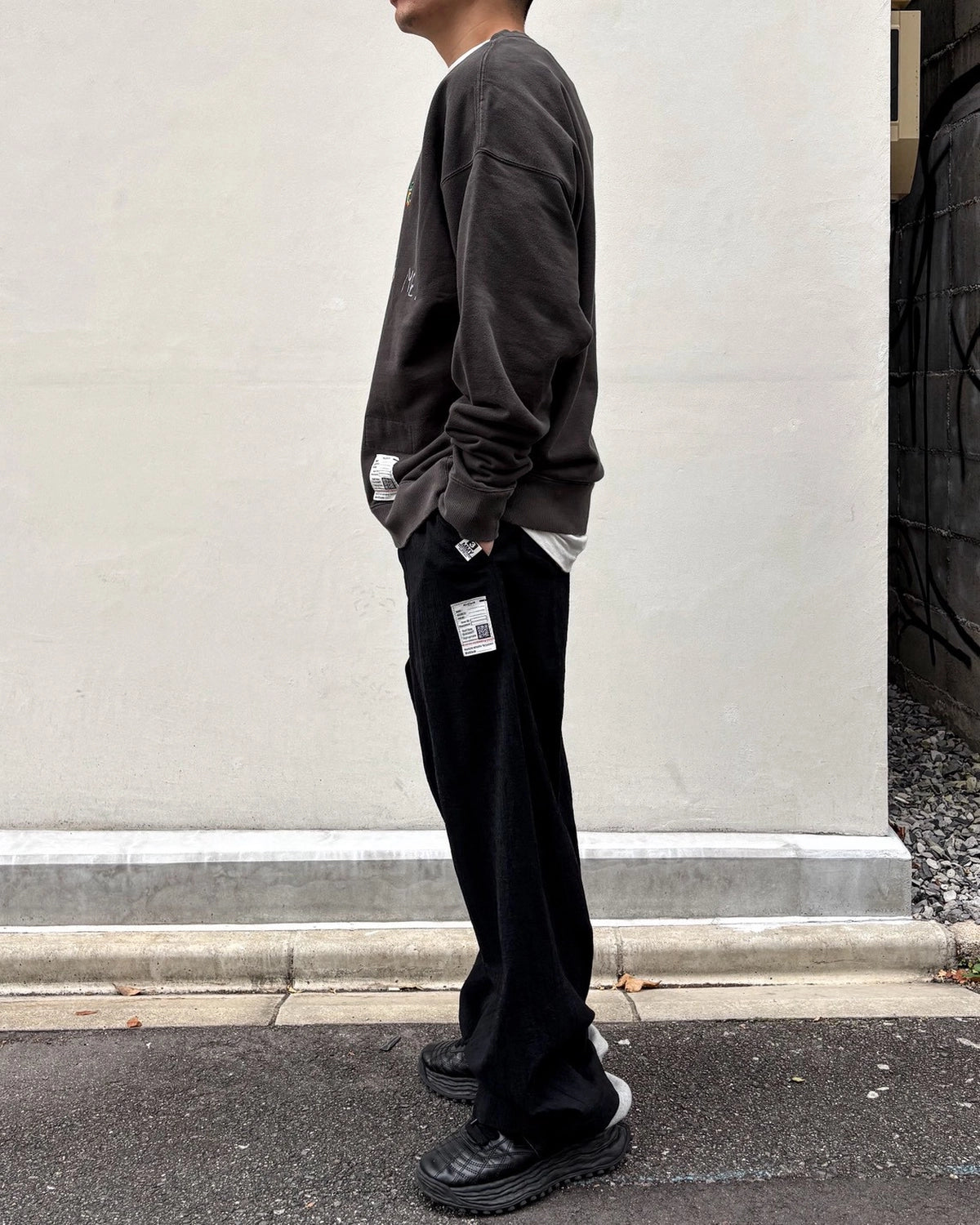 Maison MIHARA YASUHIRO / Sweat Layered Wool Pants (J17PT132)