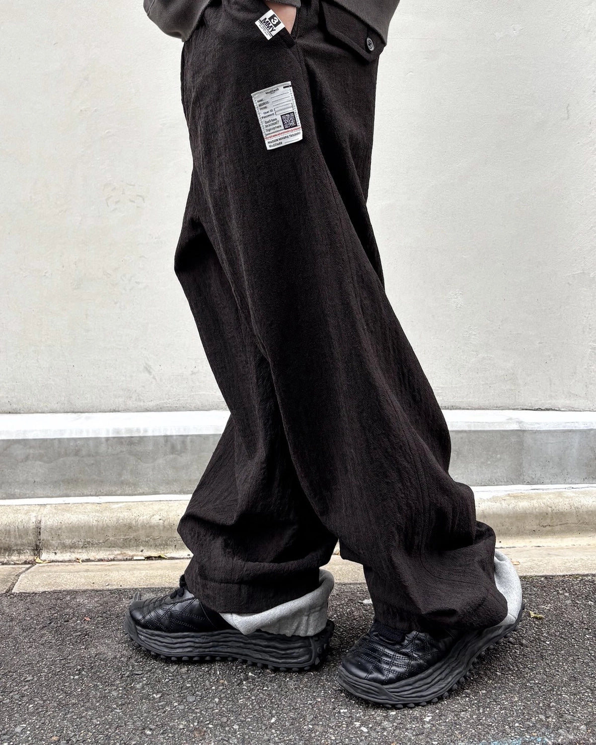 Maison MIHARA YASUHIRO / Sweat Layered Wool Pants (J17PT132)
