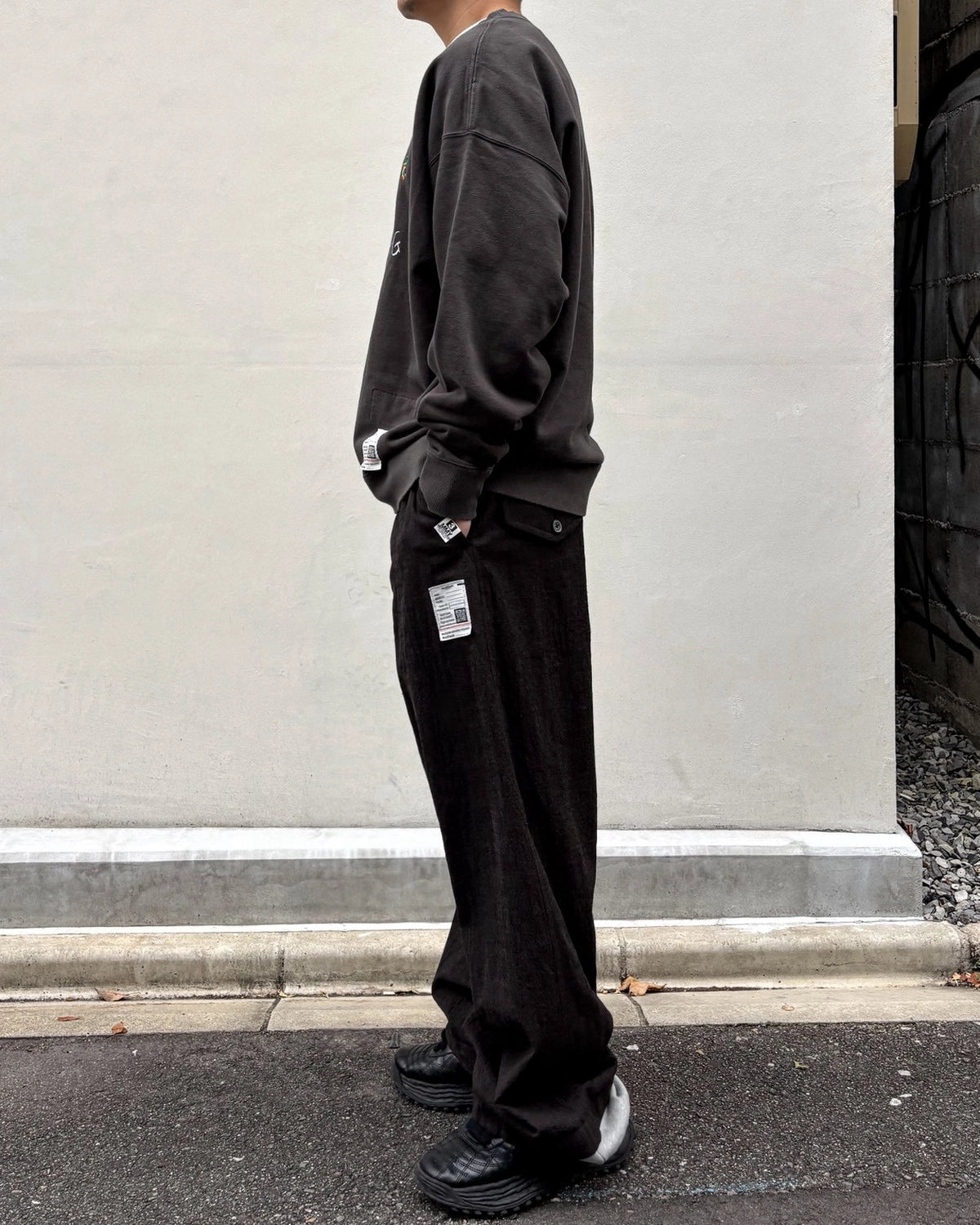 Maison MIHARA YASUHIRO / Sweat Layered Wool Pants (J17PT132)