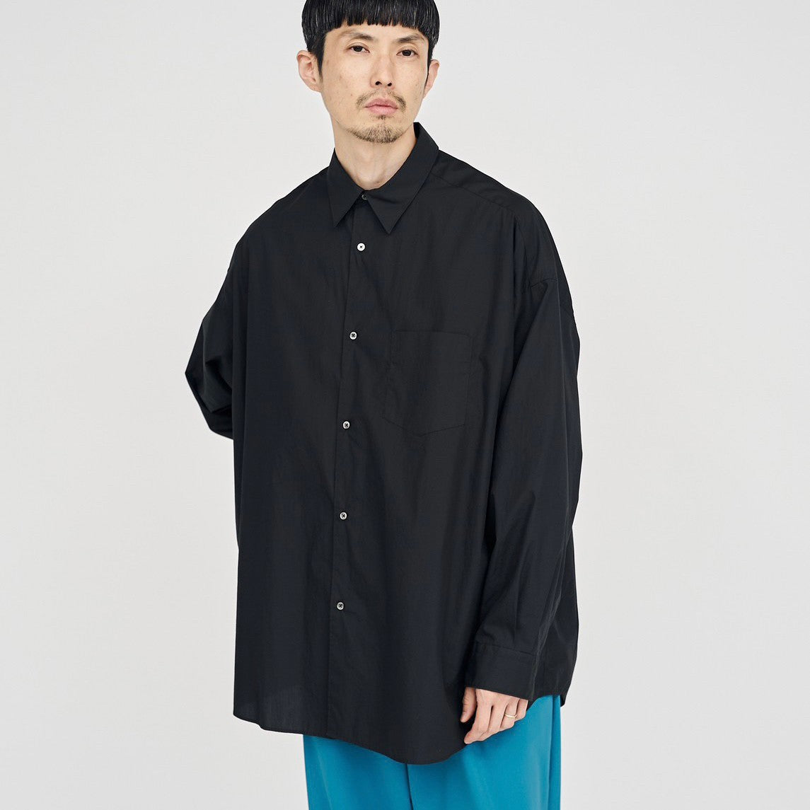 Graphpaper /  Broad L/S Oversized Regular Collar Shirt