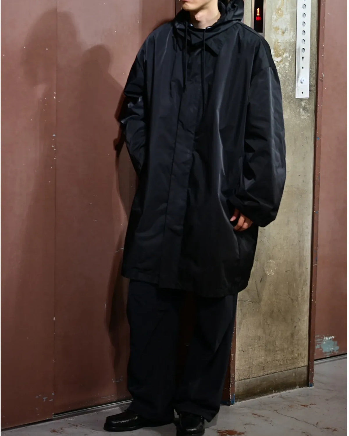 N.HOOLYWOOD COMPILE / HOODED BALMACAAN COAT (2262-CO05-019)