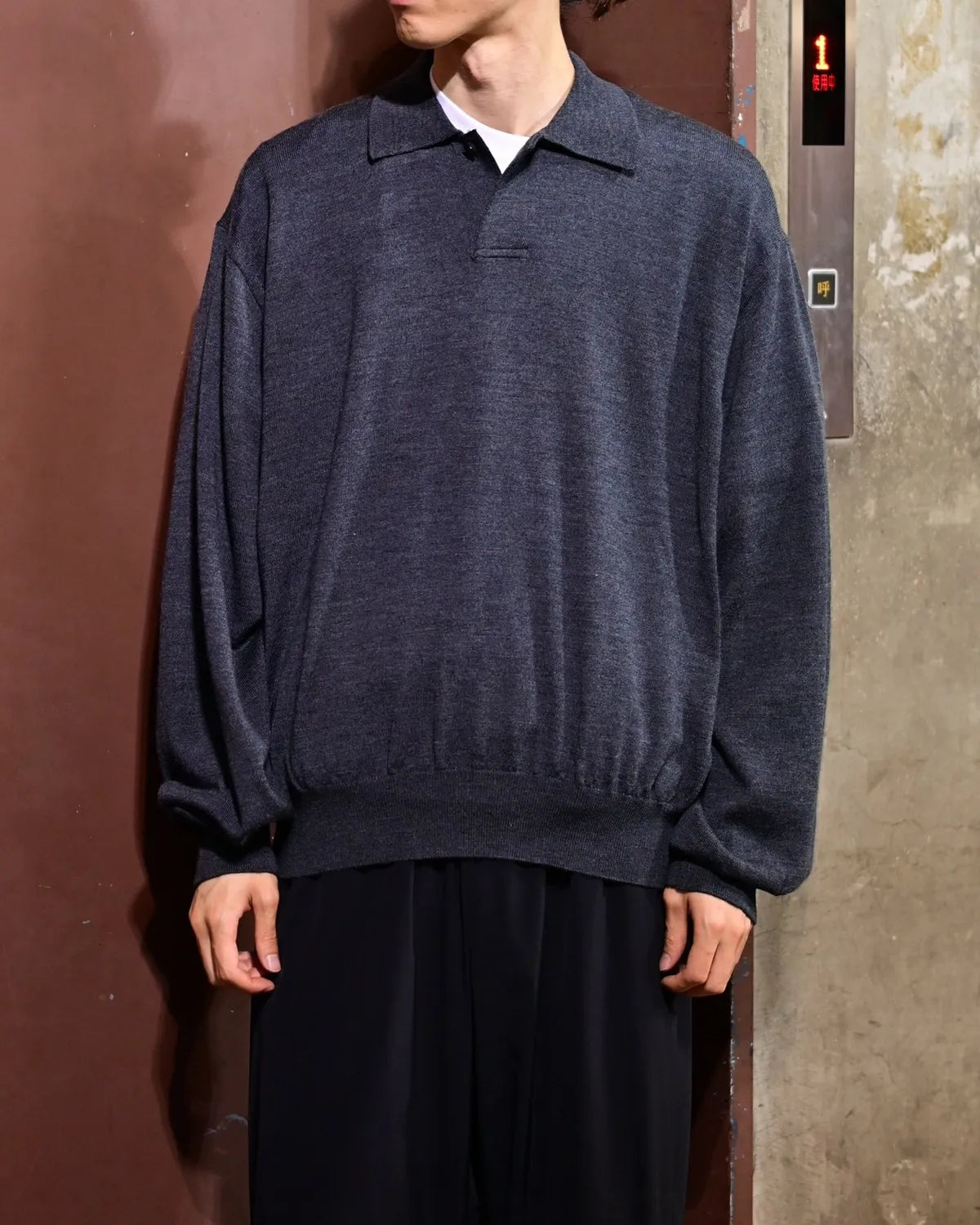 N.HOOLYWOOD COMPILE / KNIT POLO SHIRT (2262-KT24-034)
