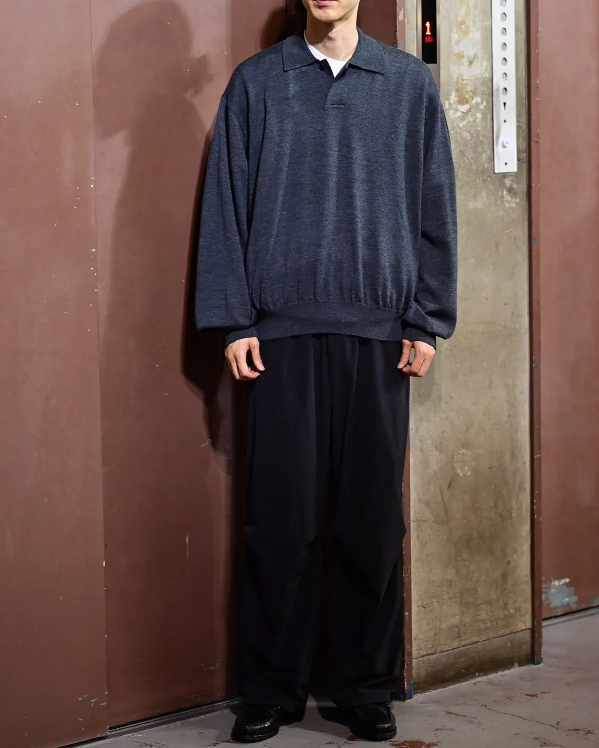 N.HOOLYWOOD COMPILE / KNIT POLO SHIRT (2262-KT24-034)