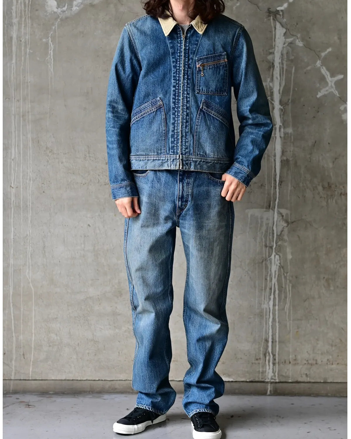 MINEDENIM  / Denim Zipup Trucker Jacket USD (MDFBF09801)