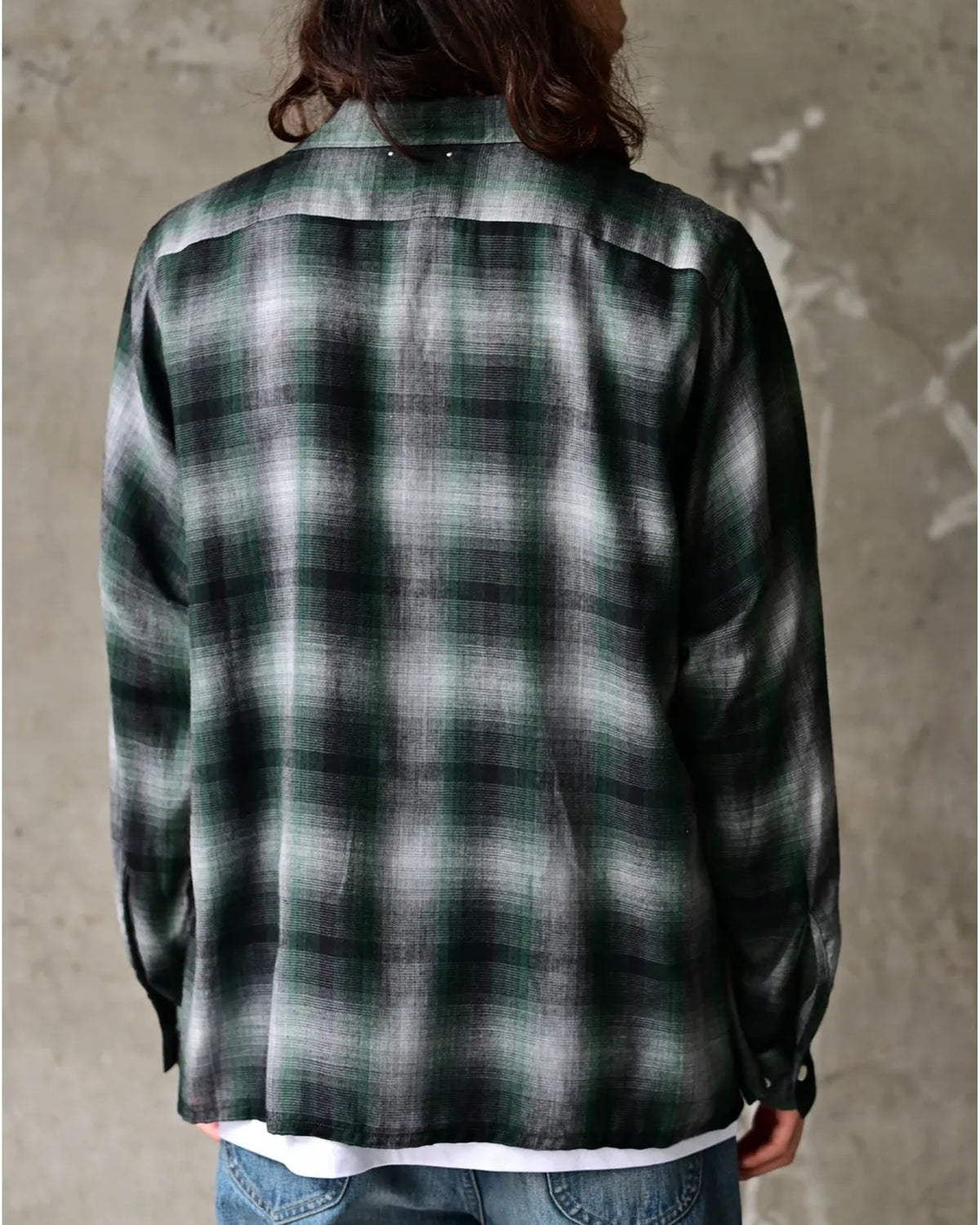 MINEDENIM / T.Rayon Ombre Open Collar Shirt (MDFBF09501)