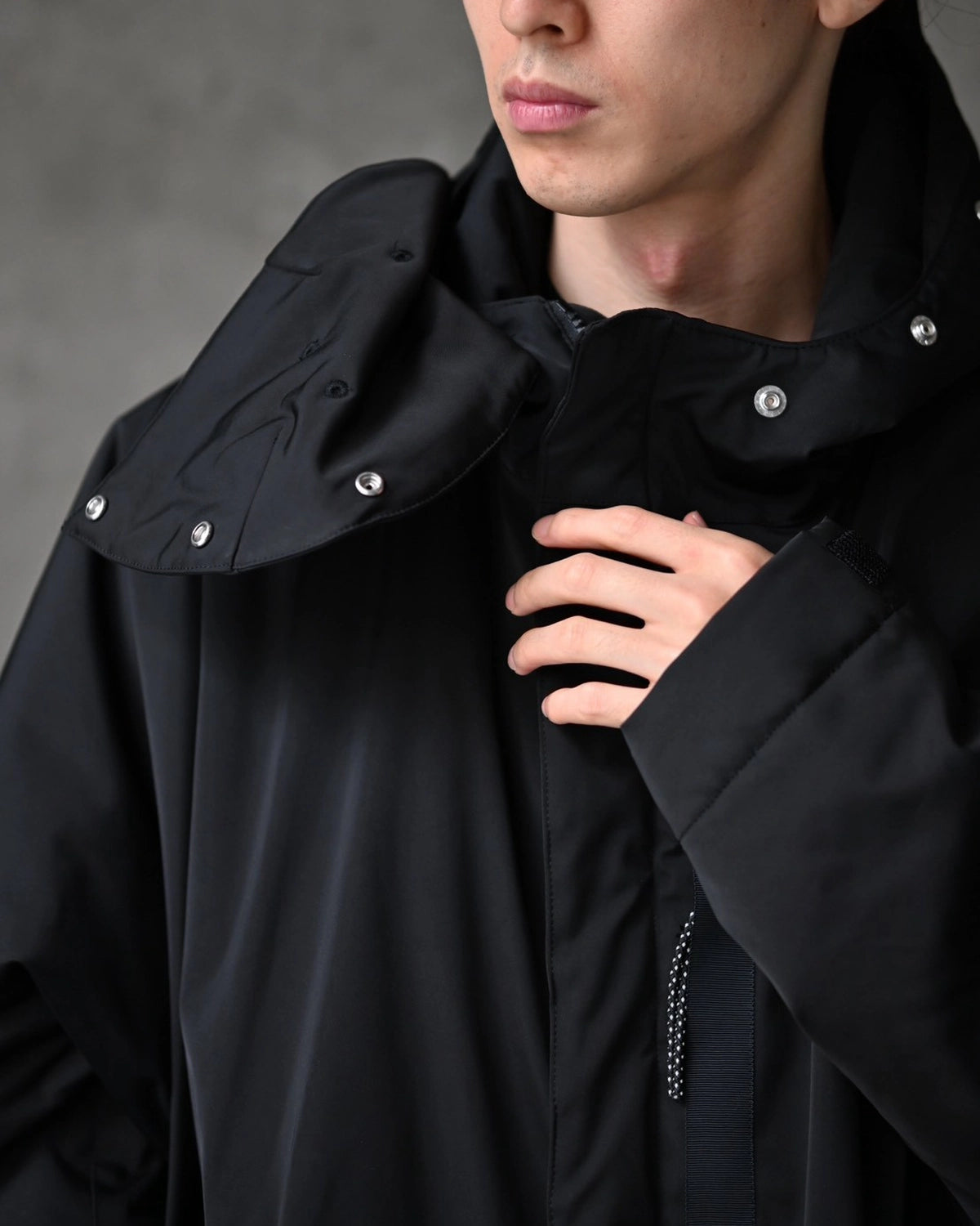 ALMOSTBLACK / HOOD PONCHO NINJA BLOUSON (GAB-B-6-1)