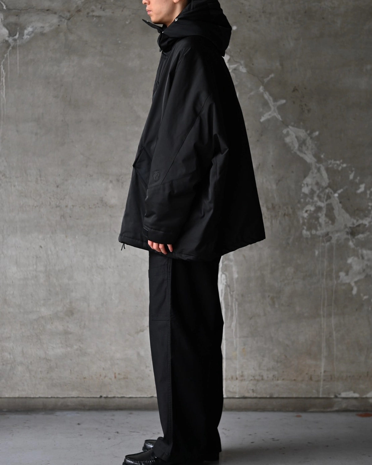 ALMOSTBLACK / HOOD PONCHO NINJA BLOUSON (GAB-B-6-1)
