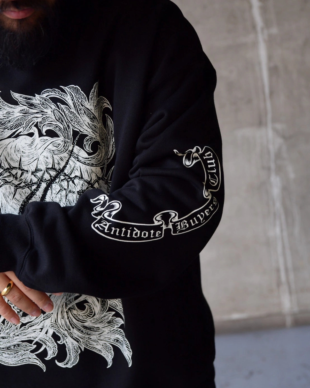 ANTIDOTE BUYERS CLUB / ASIC Crewneck Sweat Shirt (ABCAW26CT09)