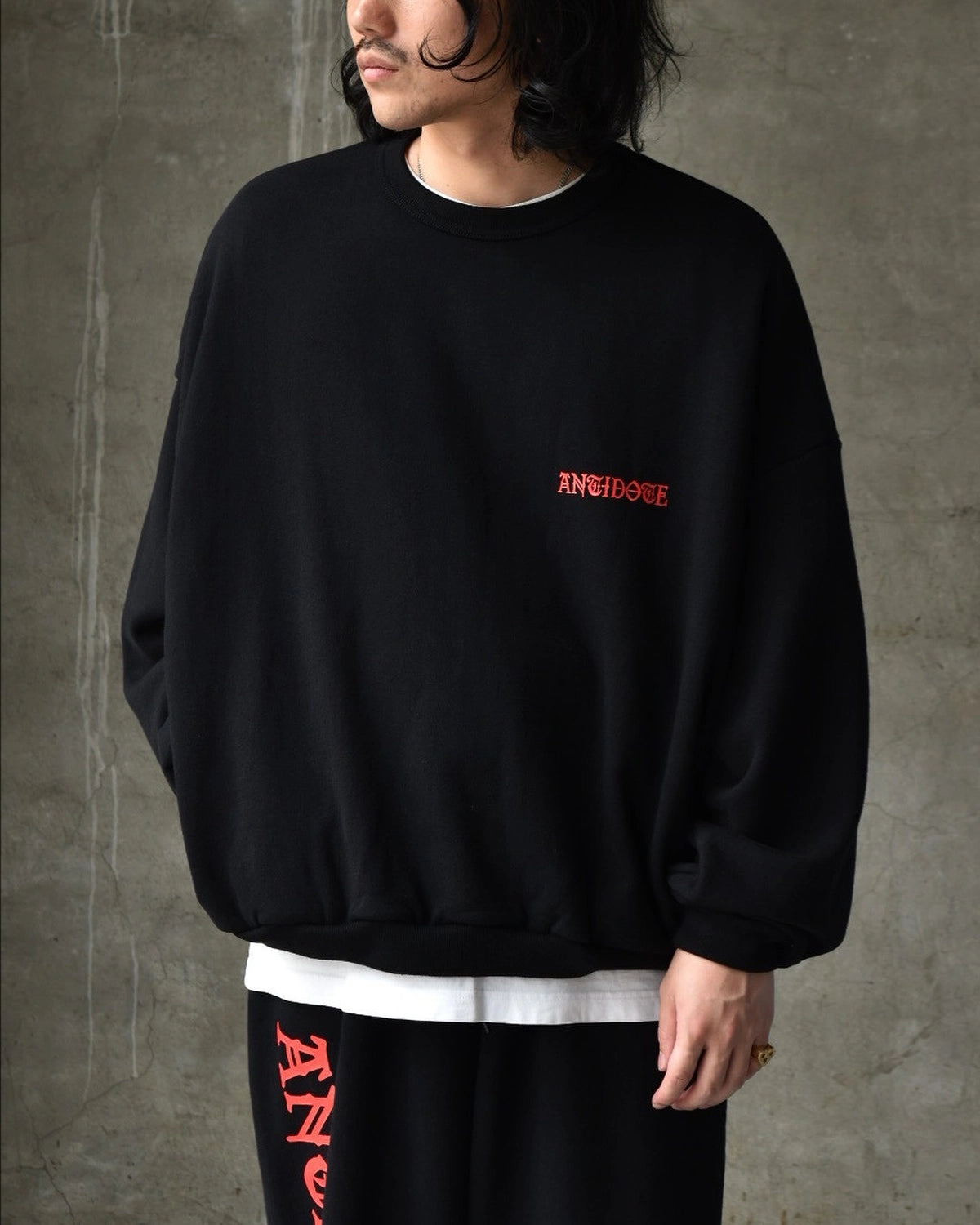 ANTIDOTE BUYERS CLUB / Over Sized Logo Crew Neck Sweatshirt (ABCAW25OS03)