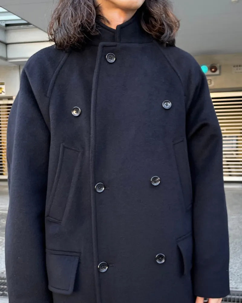 blurhms / Wool Beaver Double Breasted Coat (BHS24F004Wm)