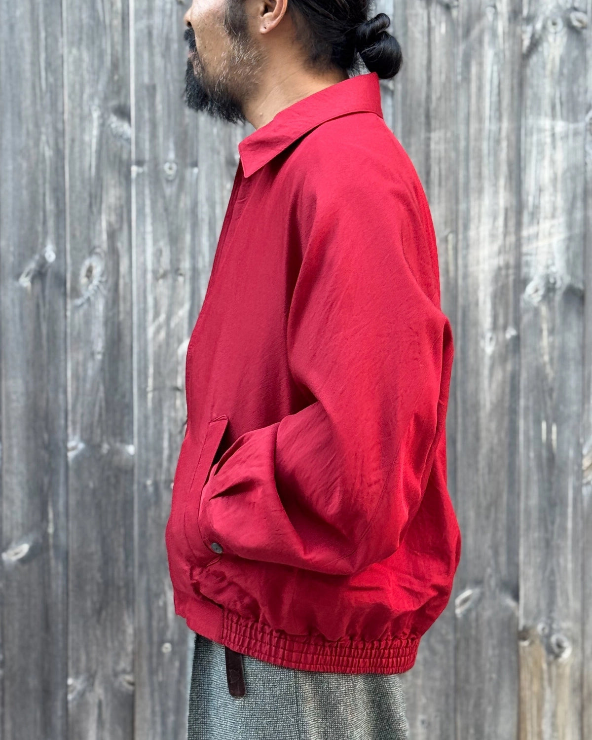 blurhms / Washed Wool Silk Sports Jacket (BHS26F020)
