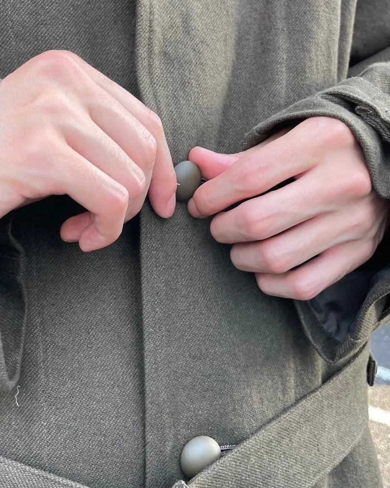 blurhms / Linen-Co Heavy Twill 35 Coat (bROOTS24F1)