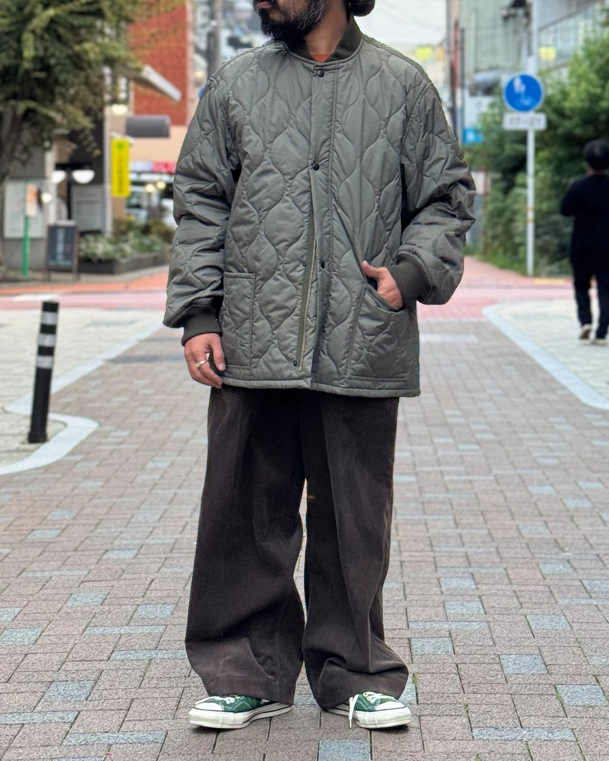 blurhmsROOTSTOCK / Nylon Quilted CWU Jacket (bROOTS26F8)