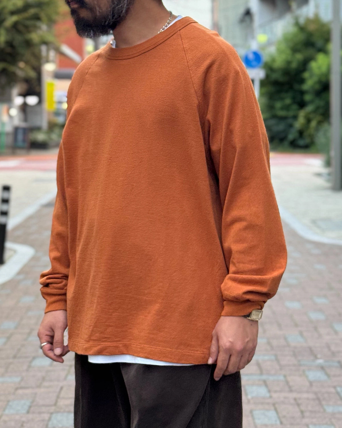blurhms / Co/Silk Nep Raglan Tee (BHS24F037F26)