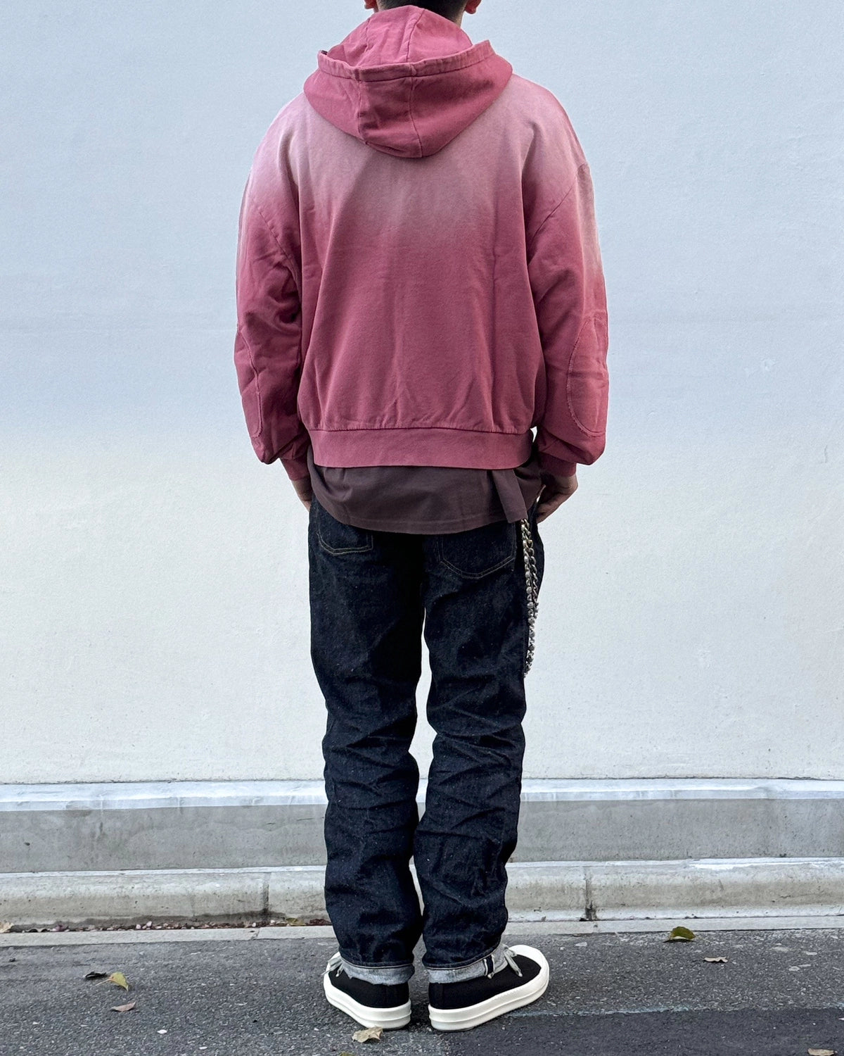 BRAIN DEAD / PADDED ELBOW ZIP-UP HOODIE (T09004824SS26)