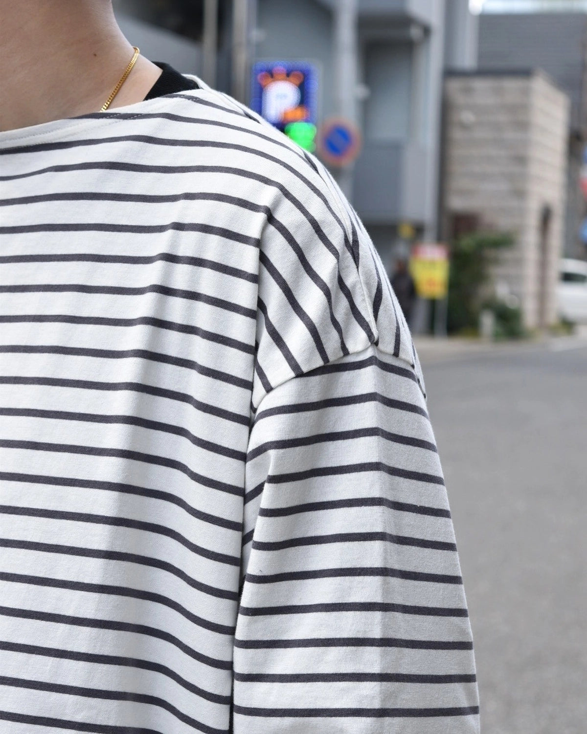 CIOTA / Border Long Sleeve Shirt (CSLM-153)