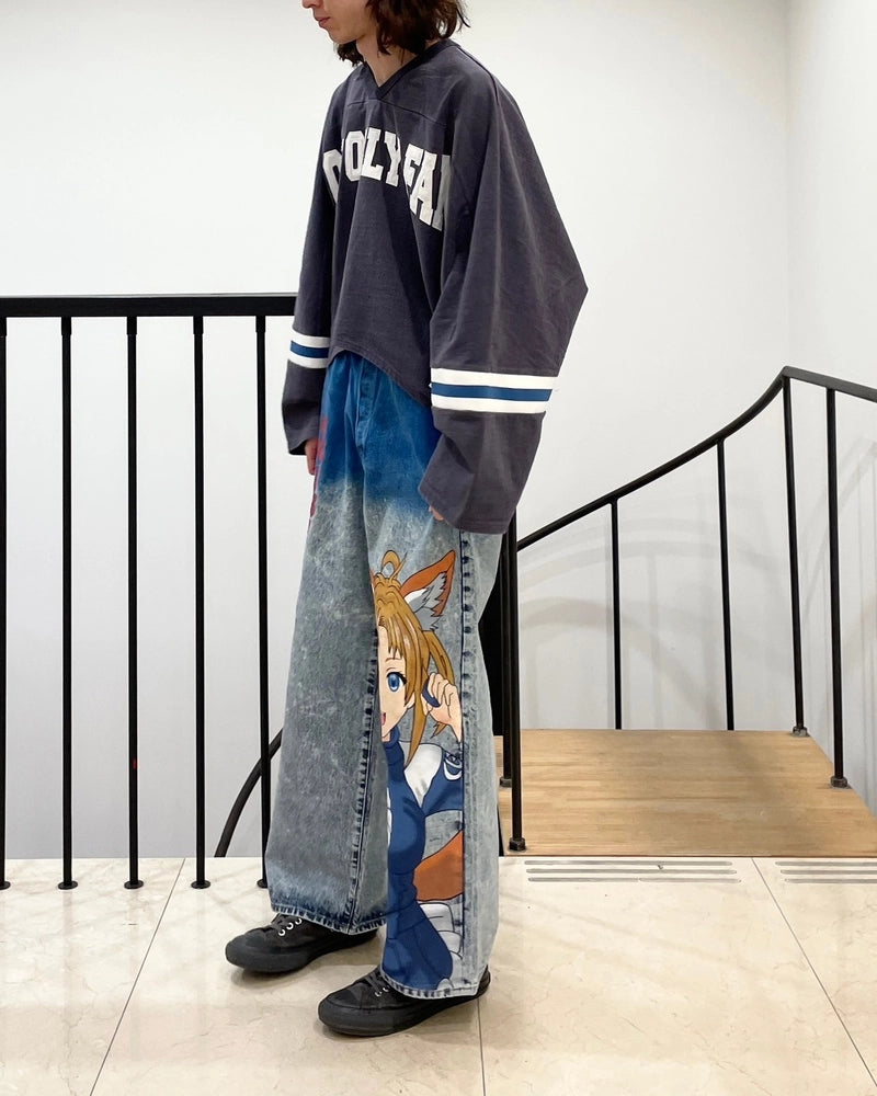 doublet / ANIME HAND PAINTING DENIM PANTS (25SS06PT296)