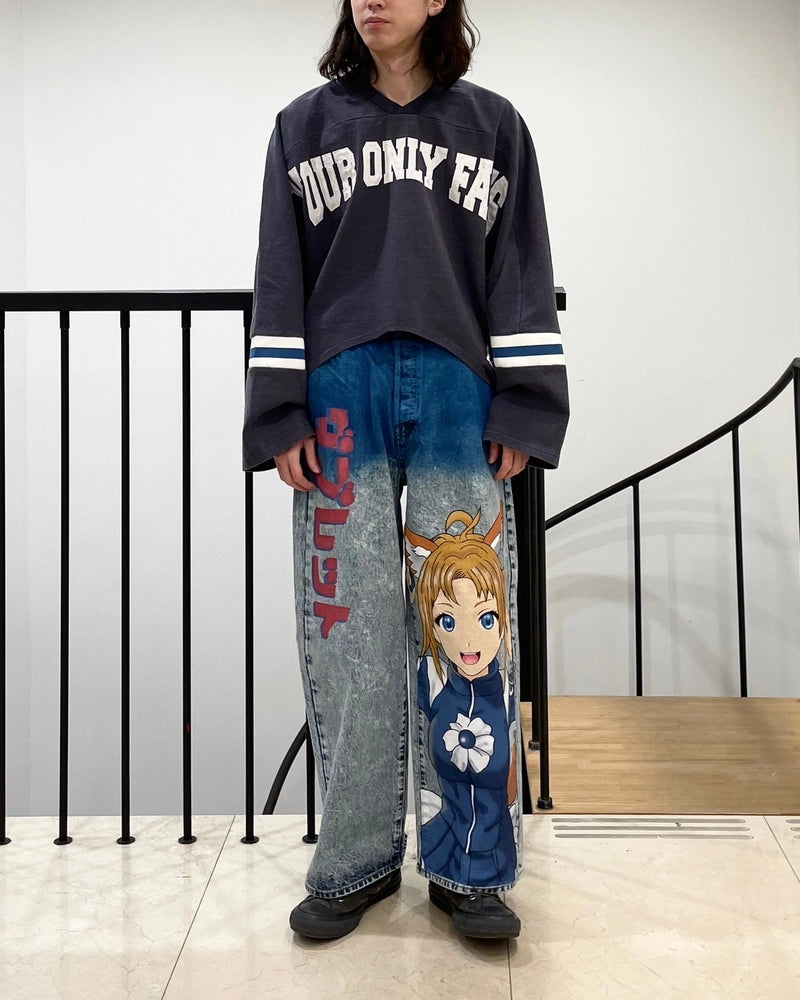 doublet / ANIME HAND PAINTING DENIM PANTS (25SS06PT296)