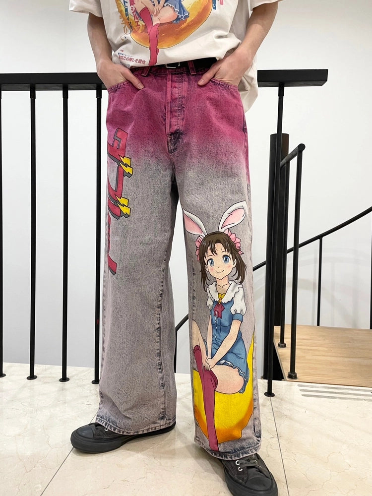 doublet / ANIME HAND PAINTING DENIM PANTS (25SS06PT296)