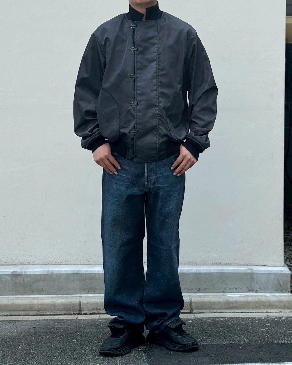 eYe JUNYA WATANABE MAN × New Manual / ナイロンツイル 転写プリント New Manual Wネーム (WQ-J905-100)