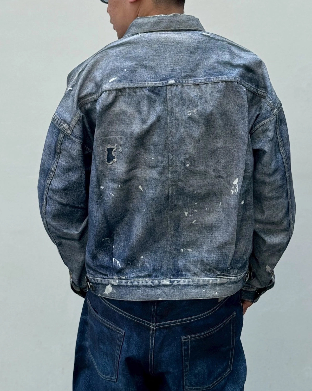 eYe JUNYA WATANABE MAN × New Manual / 綿ナイロンツイル 転写プリント New Manual Wネーム (WQ-J922-100)