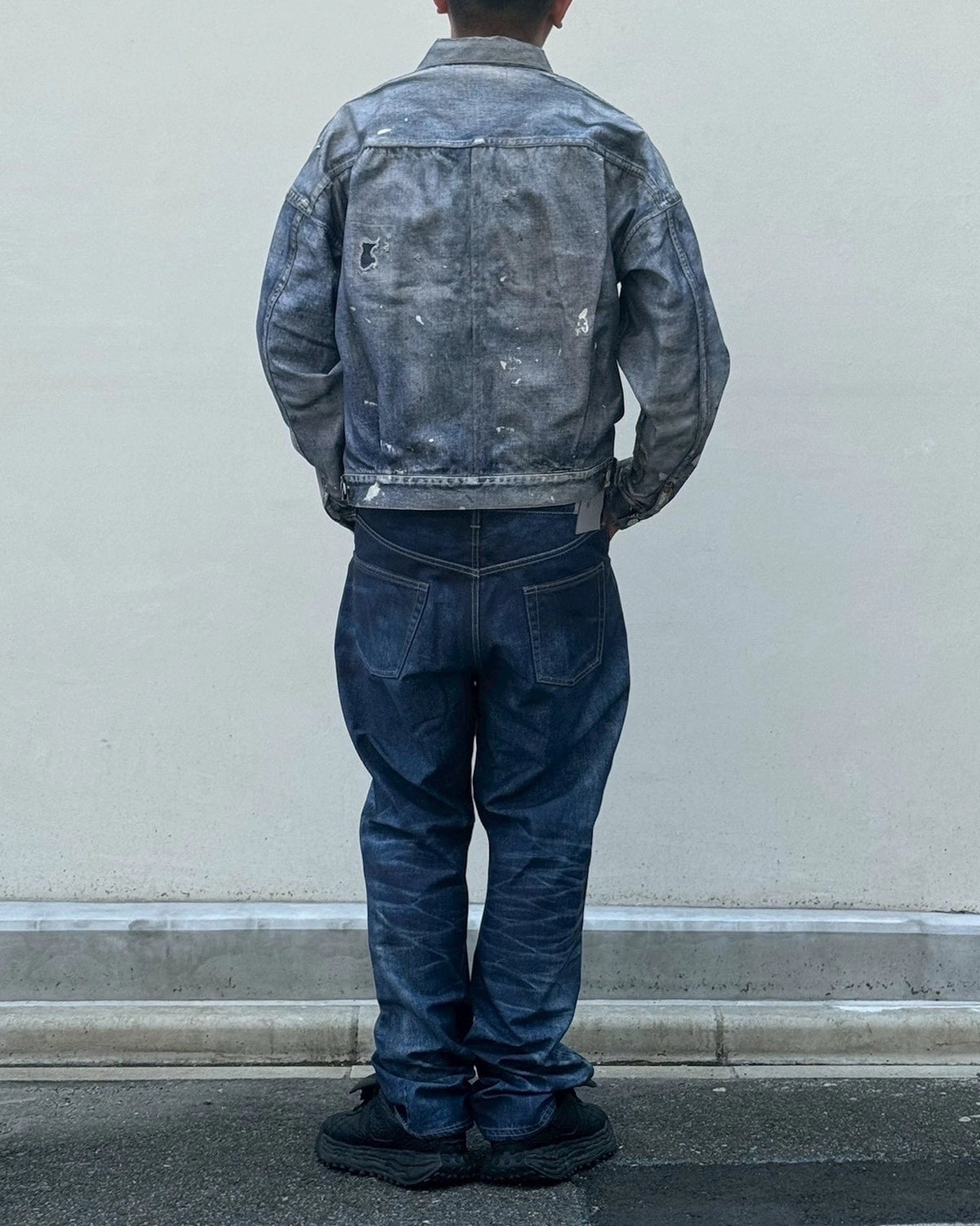 eYe JUNYA WATANABE MAN × New Manual / 綿ナイロンツイル 転写プリント New Manual Wネーム (WQ-P903-100)