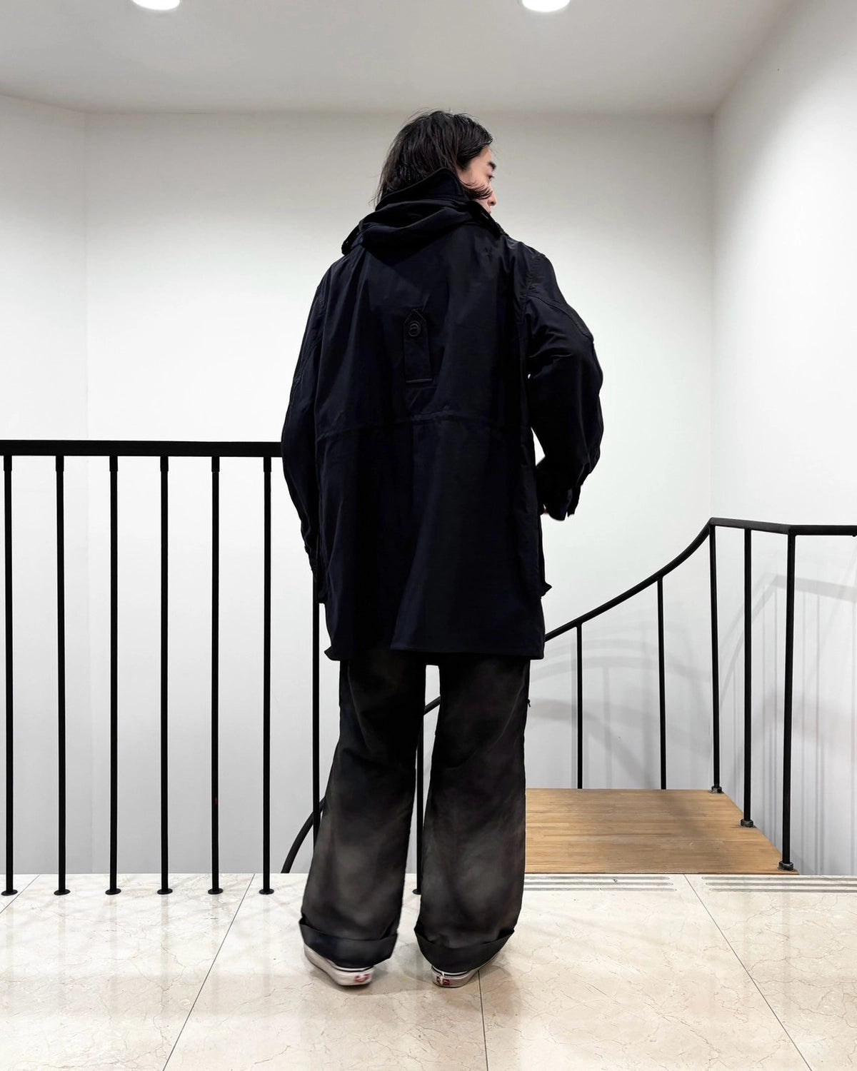 JUNYA WATANABE モッズコート ブラック S ミリタリー 丸襟 JUNYA WATANABE モッズコート ブラック S ミリタリー 丸襟 eYe