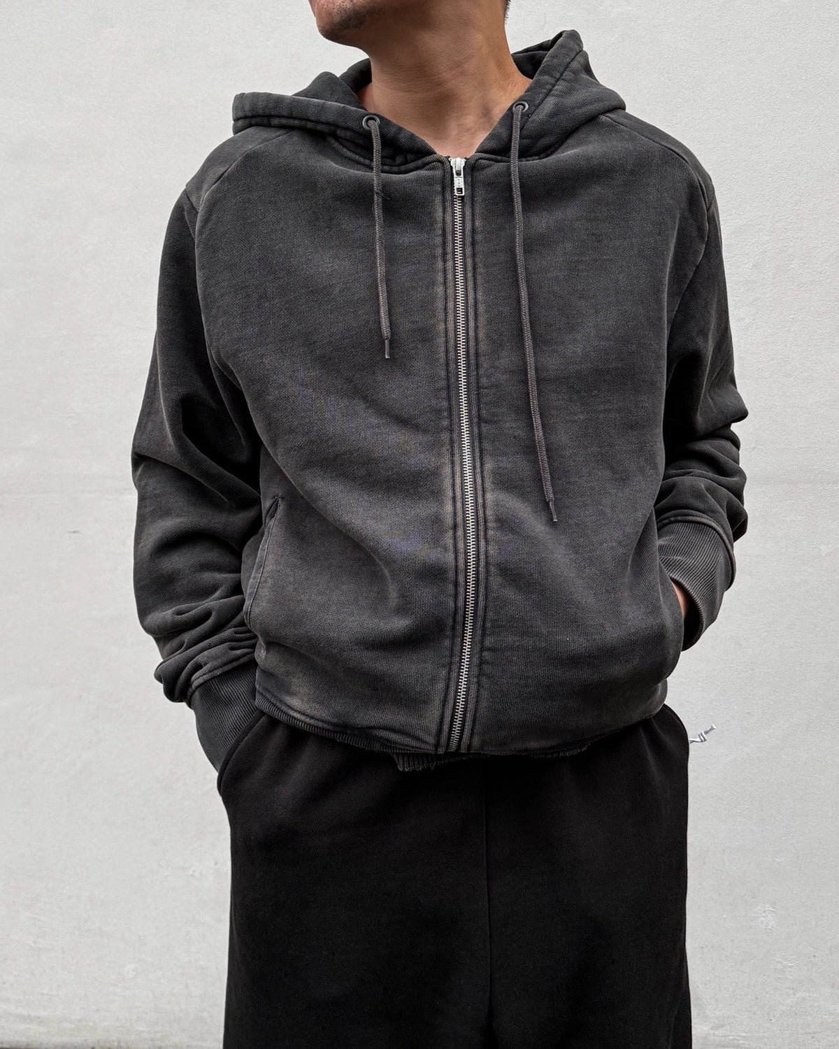 entire studios / SLIM ZIP UP SWEAT PARKA (ESFW26HO03012)