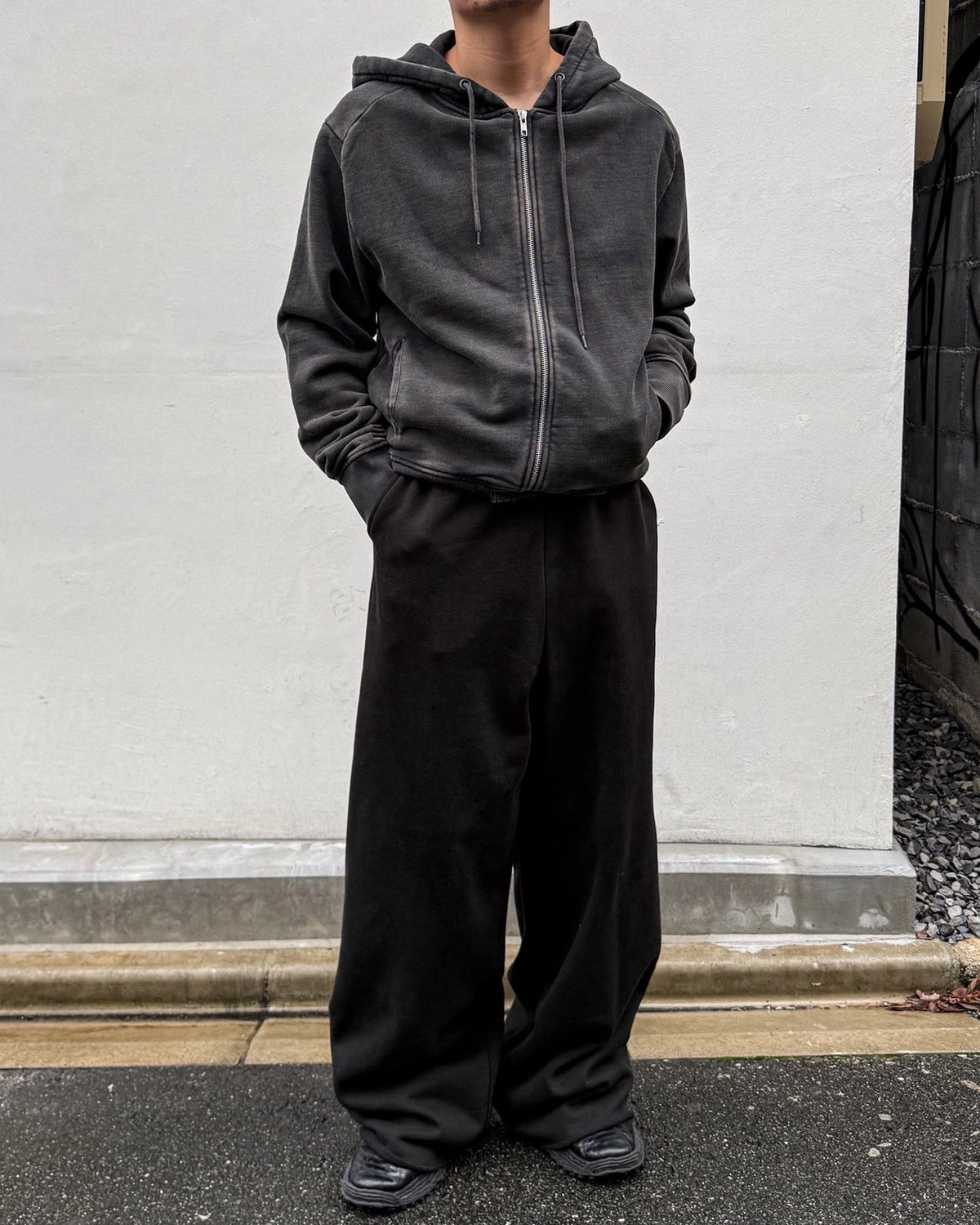 entire studios / SLIM ZIP UP SWEAT PARKA (ESFW26HO03012)