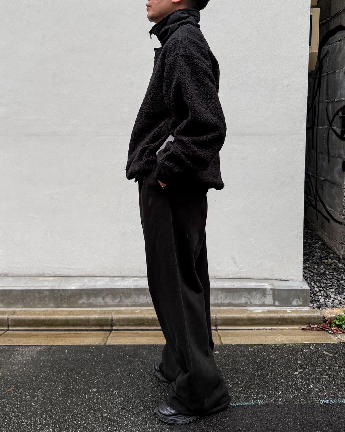 entire studios / SYSTEM HALF ZIP FLEECE JACKET (ESFW26ST02016)